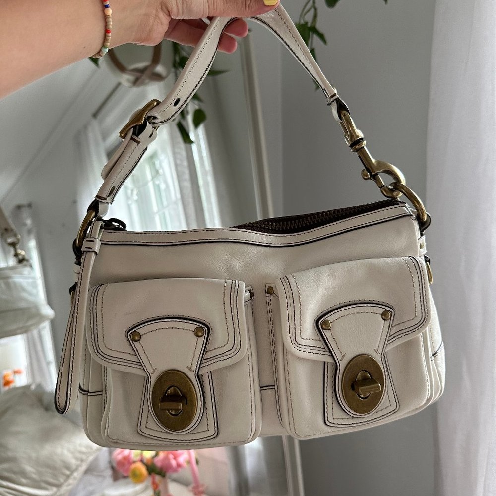 vintage leather coach bag